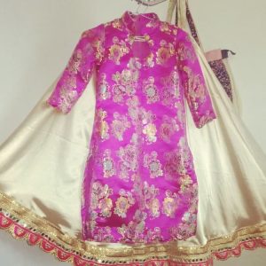 Lehnga With Tabbi Silk Tie Dye Dupatta